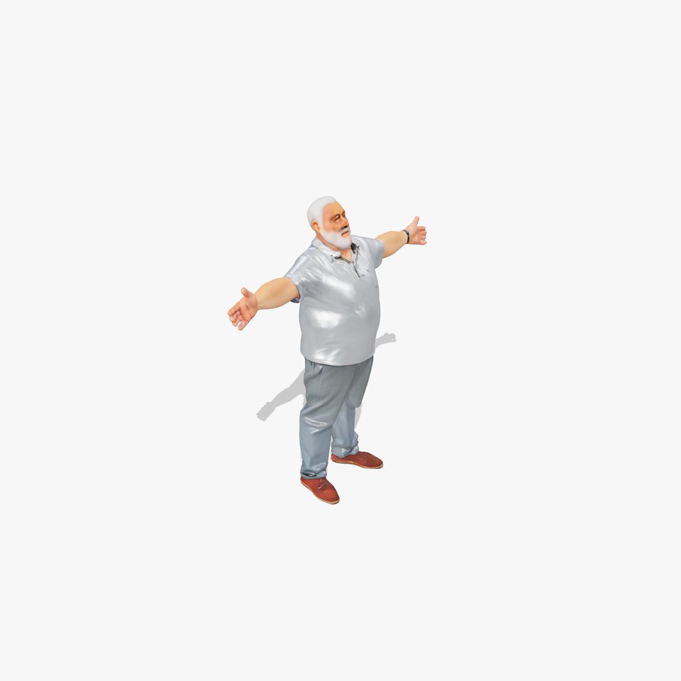 Casual Elderly Male model pack